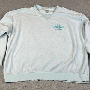 Boys Lie Sweatshirt One Size Blue Velour Baggy Sweater Cherub Radiate Love